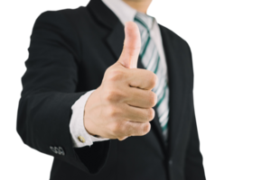 Business man thumbs up like Is excellent png