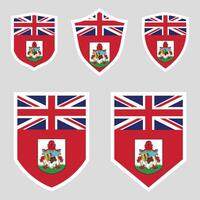 Bermuda Set shield frame vector