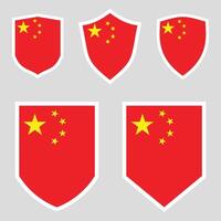 China Set shield frame vector