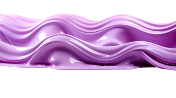 violet abstrait liquide vague. violet pigment flottant isolé. violet liquide éclaboussure png