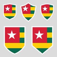 Togo Set shield frame vector