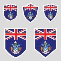 Tristan da Cunha Set shield frame vector