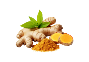 Turmeric isolated on transparent background png