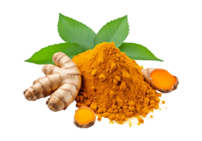 Turmeric isolated on transparent background png