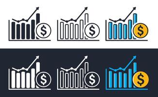 inflación icono, sencillo diseño ilustración, diseño estilo con diferente colores. fácil a editar utilizar para sitios web, aplicaciones, etc. vector