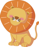 Faceless Lion Character Illustration png