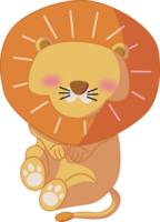 Faceless Lion Character Illustration png