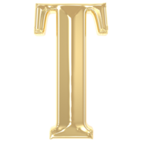 t font guld 3d tolkning png