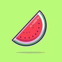 dibujos animados de fruta de sandía vector