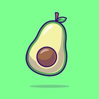 Avocado Fruit Cartoon vector