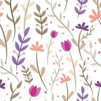 Abstract flower background design floral border frame vector