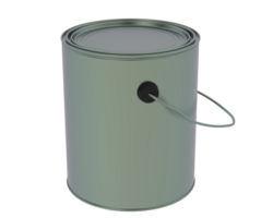 Paint can isolated on background. 3d rendering - illustration png