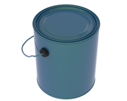 Paint can isolated on background. 3d rendering - illustration png