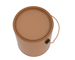 Paint can isolated on background. 3d rendering - illustration png