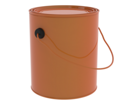 Paint can isolated on background. 3d rendering - illustration png