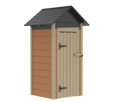 Outhouse isolated on background. 3d rendering - illustration png