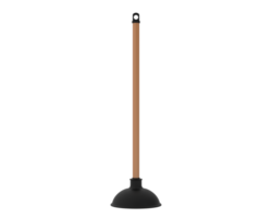 Plunger isolated on background. 3d rendering - illustration png