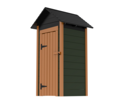 Outhouse isolated on background. 3d rendering - illustration png