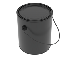 Paint can isolated on background. 3d rendering - illustration png