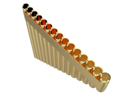 panela flauta isolado em fundo. 3d Renderização - ilustração png
