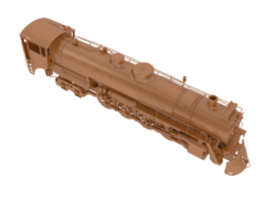 Locomotive isolated on background. 3d rendering - illustration png