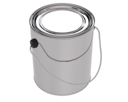 Paint can isolated on background. 3d rendering - illustration png