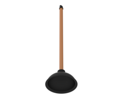 Plunger isolated on background. 3d rendering - illustration png
