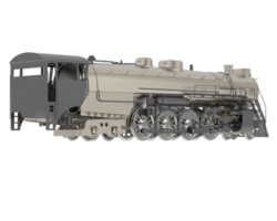 Locomotive isolated on background. 3d rendering - illustration png