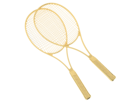 Racket isolated on background. 3d rendering - illustration png