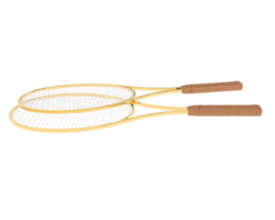 Racket isolated on background. 3d rendering - illustration png