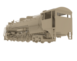 Locomotive isolated on background. 3d rendering - illustration png
