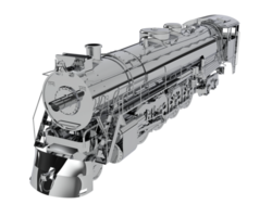 locomotive isolé sur Contexte. 3d le rendu - illustration png