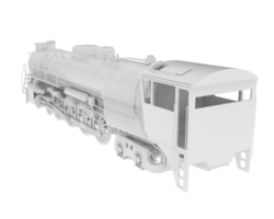 locomotiva isolato su sfondo. 3d interpretazione - illustrazione png