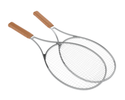 Racket isolated on background. 3d rendering - illustration png