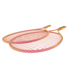 Racket isolated on background. 3d rendering - illustration png