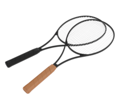 Racket isolated on background. 3d rendering - illustration png