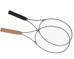 Racket isolated on background. 3d rendering - illustration png