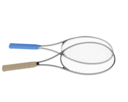 Racket isolated on background. 3d rendering - illustration png