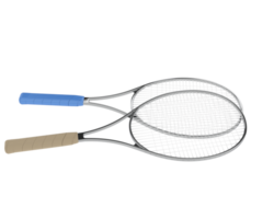 racket isolerat på bakgrund. 3d tolkning - illustration png