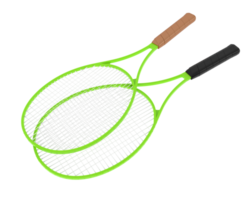 Racket isolated on background. 3d rendering - illustration png