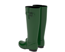 Rubber boots isolated on background. 3d rendering - illustration png