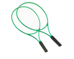 Racket isolated on background. 3d rendering - illustration png