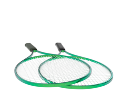 racket geïsoleerd Aan achtergrond. 3d renderen - illustratie png