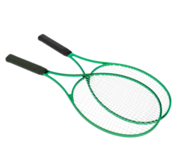 racket geïsoleerd Aan achtergrond. 3d renderen - illustratie png