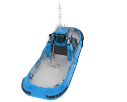 pescar barco aislado en antecedentes. 3d representación - ilustración png