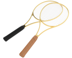 Racket isolated on background. 3d rendering - illustration png