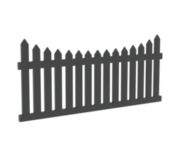 Fence isolated on background. 3d rendering - illustration png