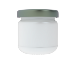 Tiny jar isolated on background. 3d rendering - illustration png