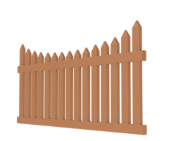 Fence isolated on background. 3d rendering - illustration png