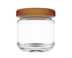 Tiny jar isolated on background. 3d rendering - illustration png